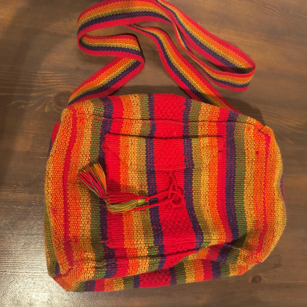 Colorful Striped Women's Bag